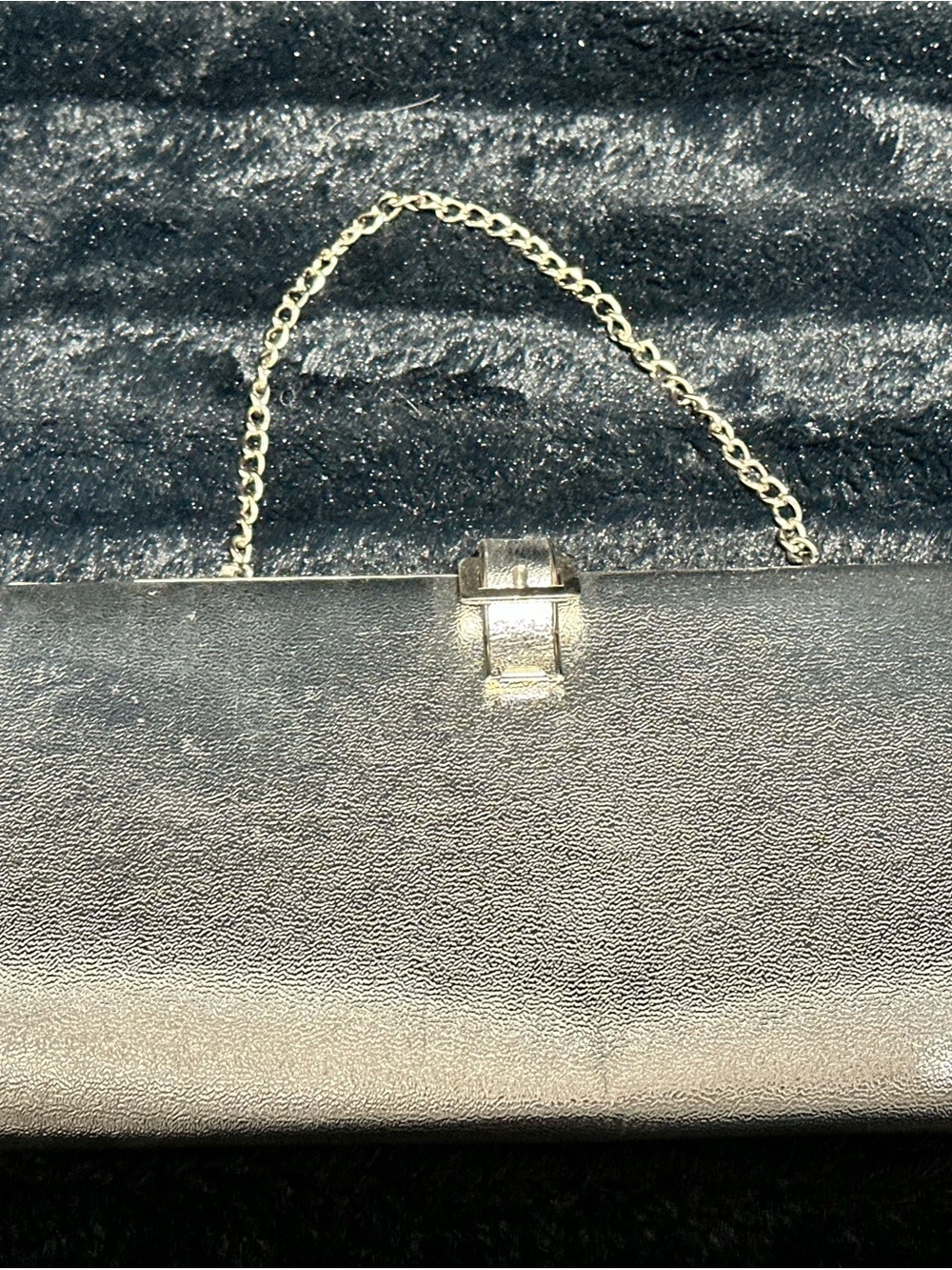 Vintage Silver-Handle Evening Clutch